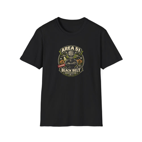 Area 51 Alien Black Belt T-Shirt