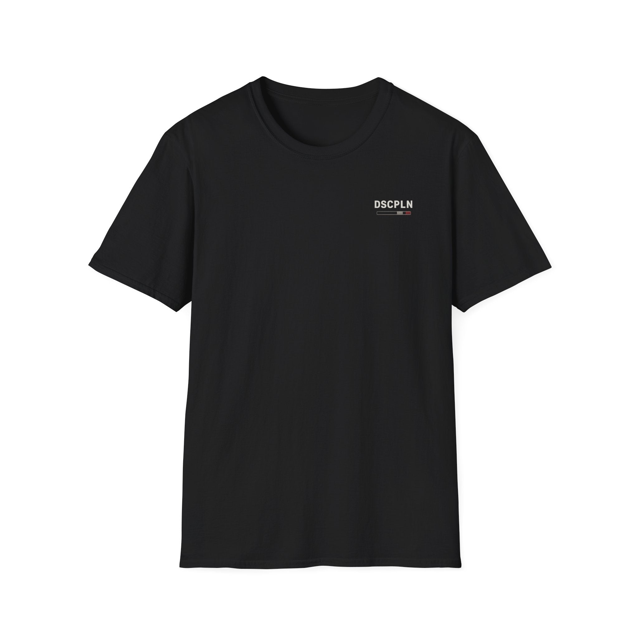 Minimal 'DSCPLN' Chest Logo T-Shirt — Casual Unisex Graphic Tee