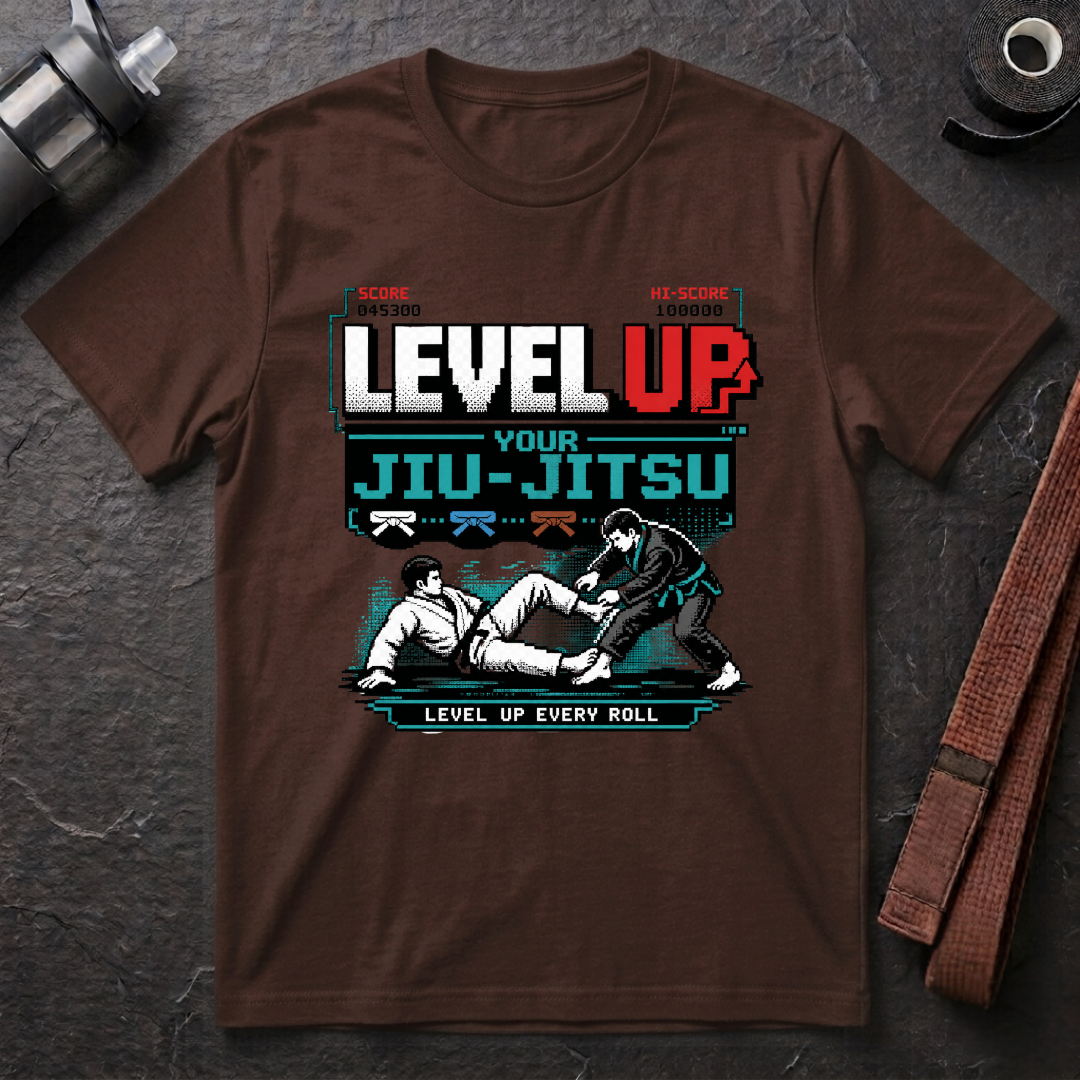Level Up Your Jiu-Jitsu Gamer T-Shirt