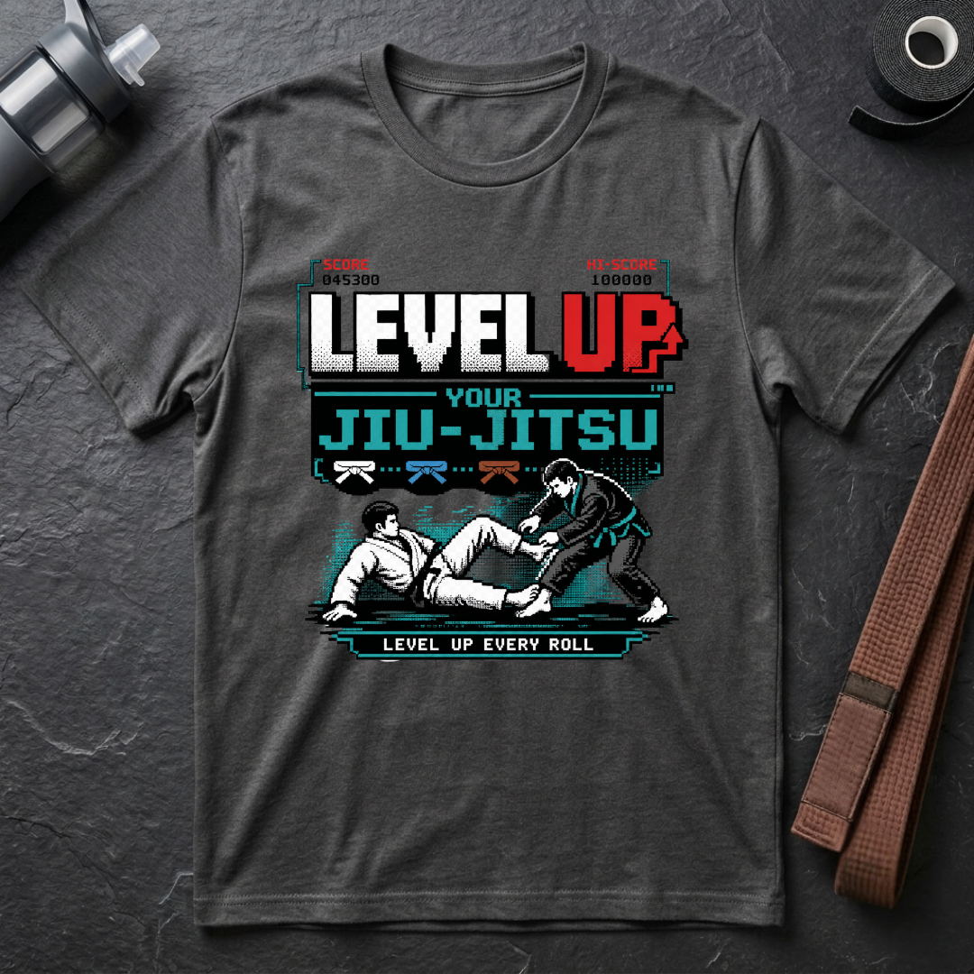 Level Up Your Jiu-Jitsu Gamer T-Shirt