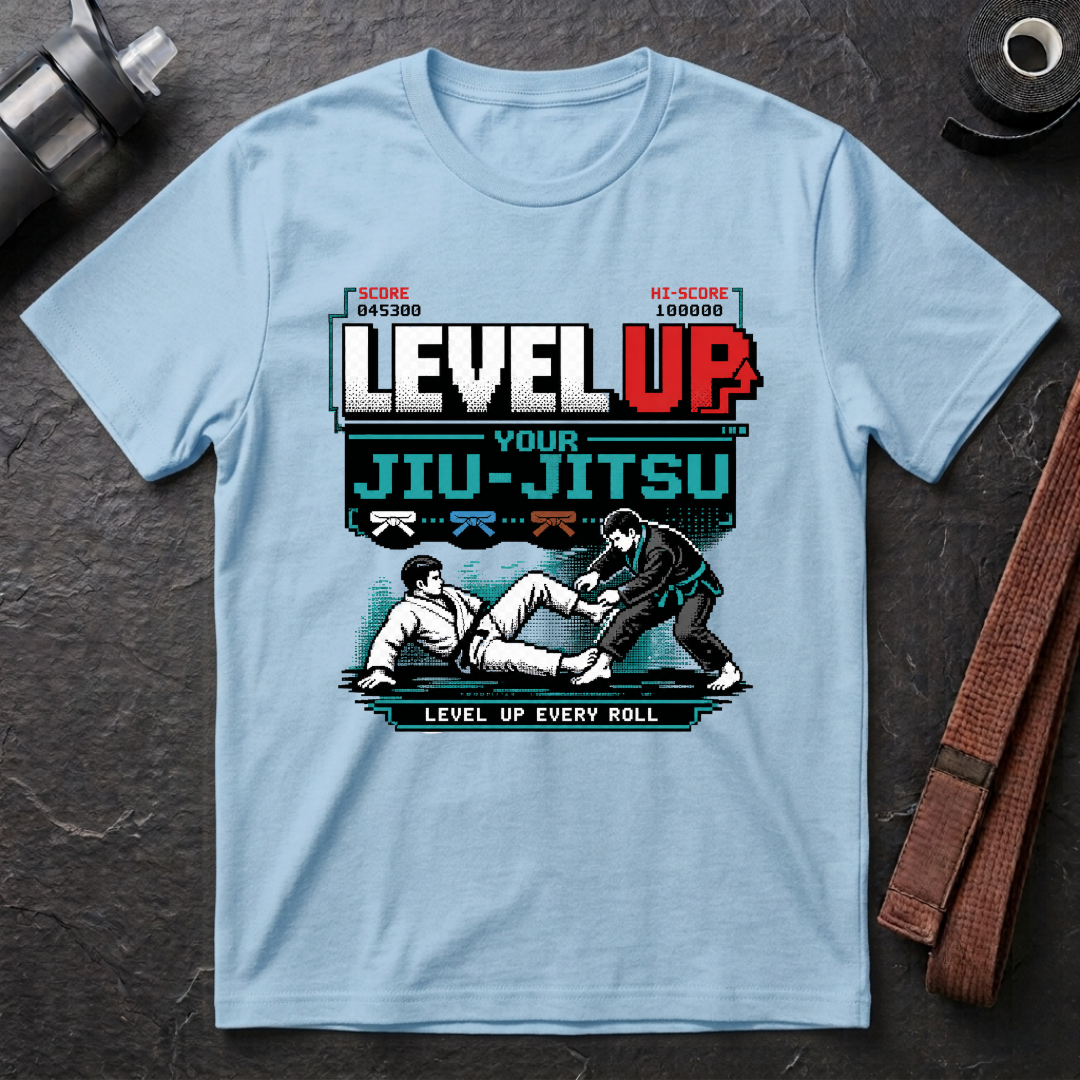 Level Up Your Jiu-Jitsu Gamer T-Shirt