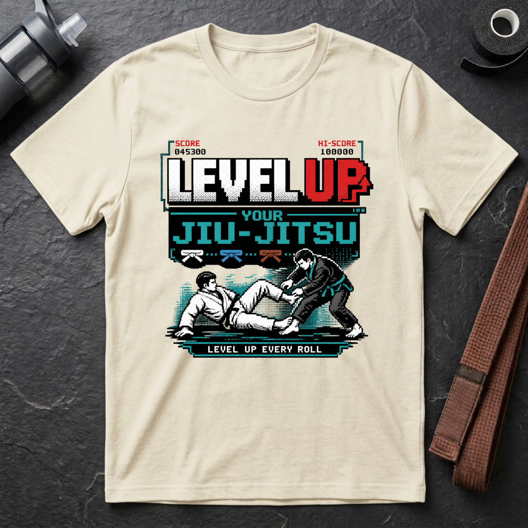 Level Up Your Jiu-Jitsu Gamer T-Shirt