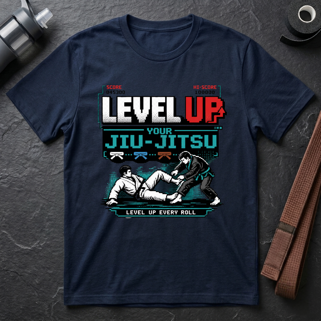 Level Up Your Jiu-Jitsu Gamer T-Shirt