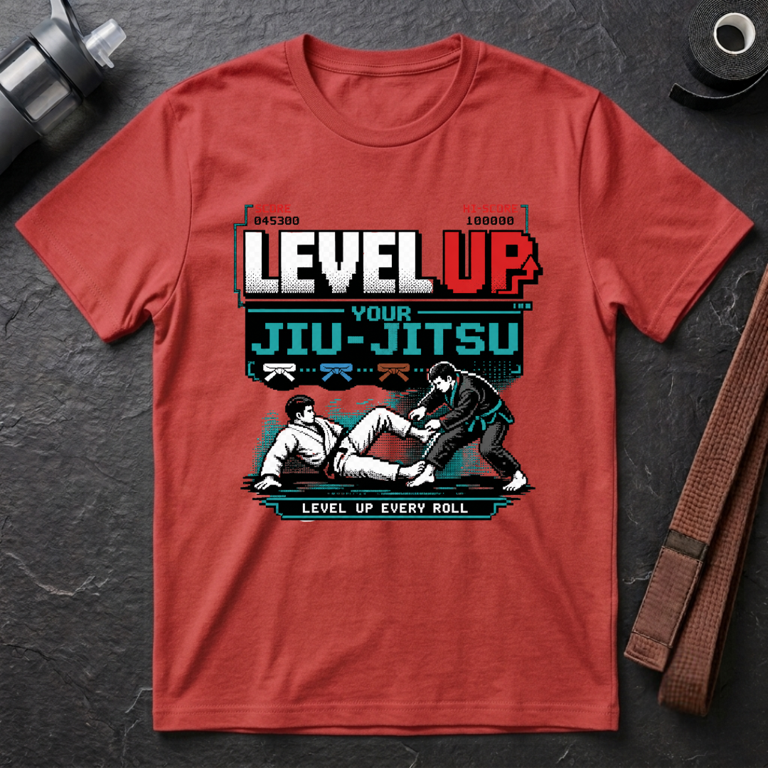 Level Up Your Jiu-Jitsu Gamer T-Shirt