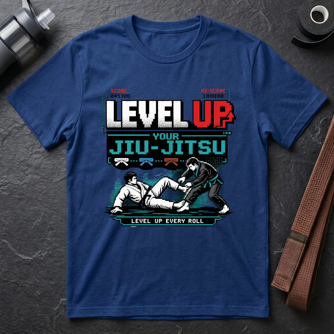 Level Up Your Jiu-Jitsu Gamer T-Shirt