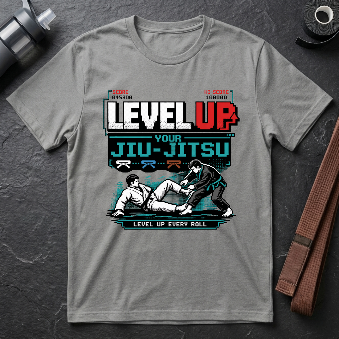 Level Up Your Jiu-Jitsu Gamer T-Shirt
