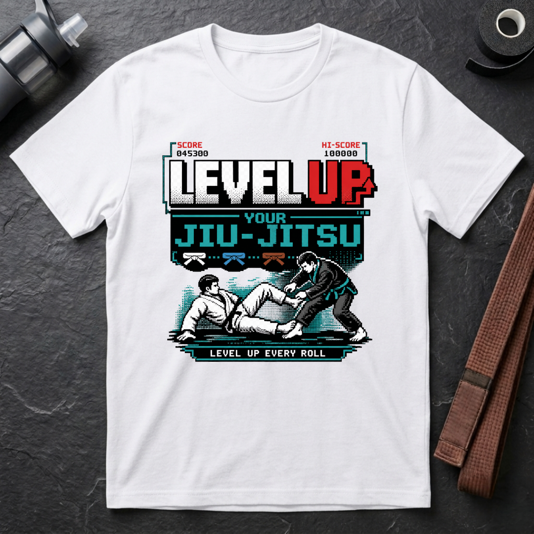 Level Up Your Jiu-Jitsu Gamer T-Shirt