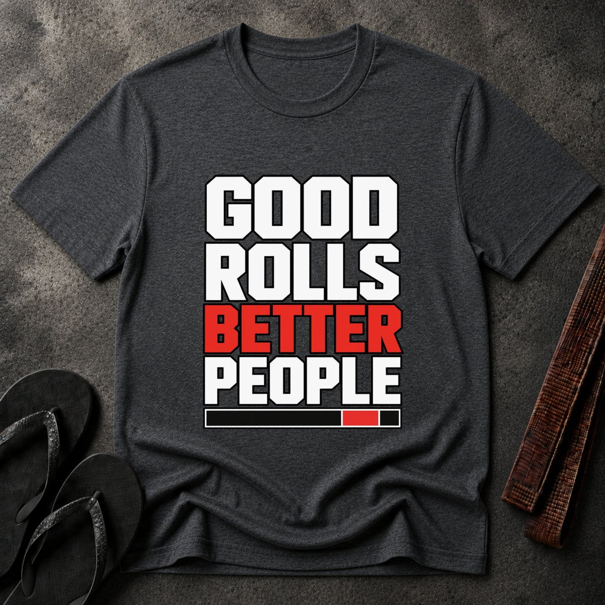 Good Rolls Black Belt T‑Shirt