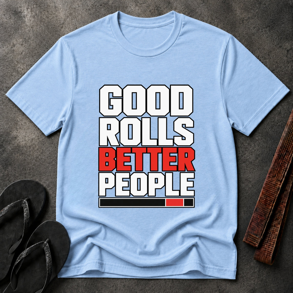 Good Rolls Black Belt T‑Shirt