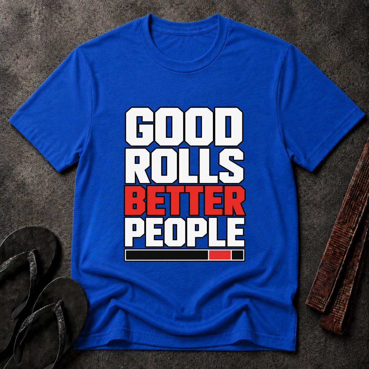 Good Rolls Black Belt T‑Shirt