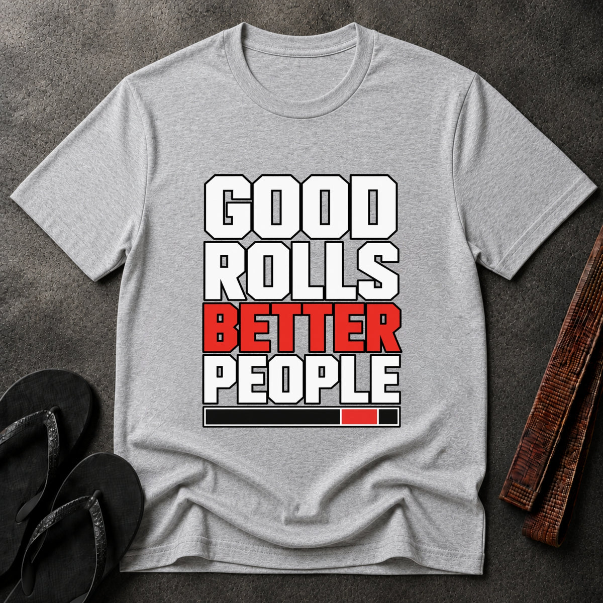Good Rolls Black Belt T‑Shirt