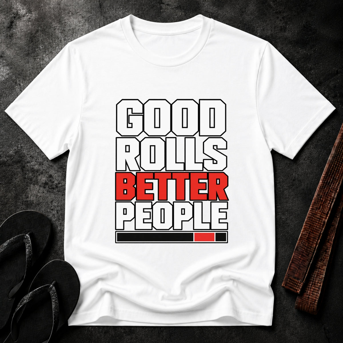 Good Rolls Black Belt T‑Shirt